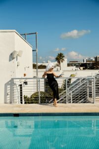 Miami villa poolside glamour