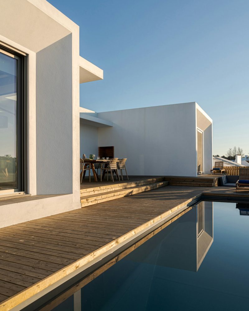 Modern villa with pool and deck