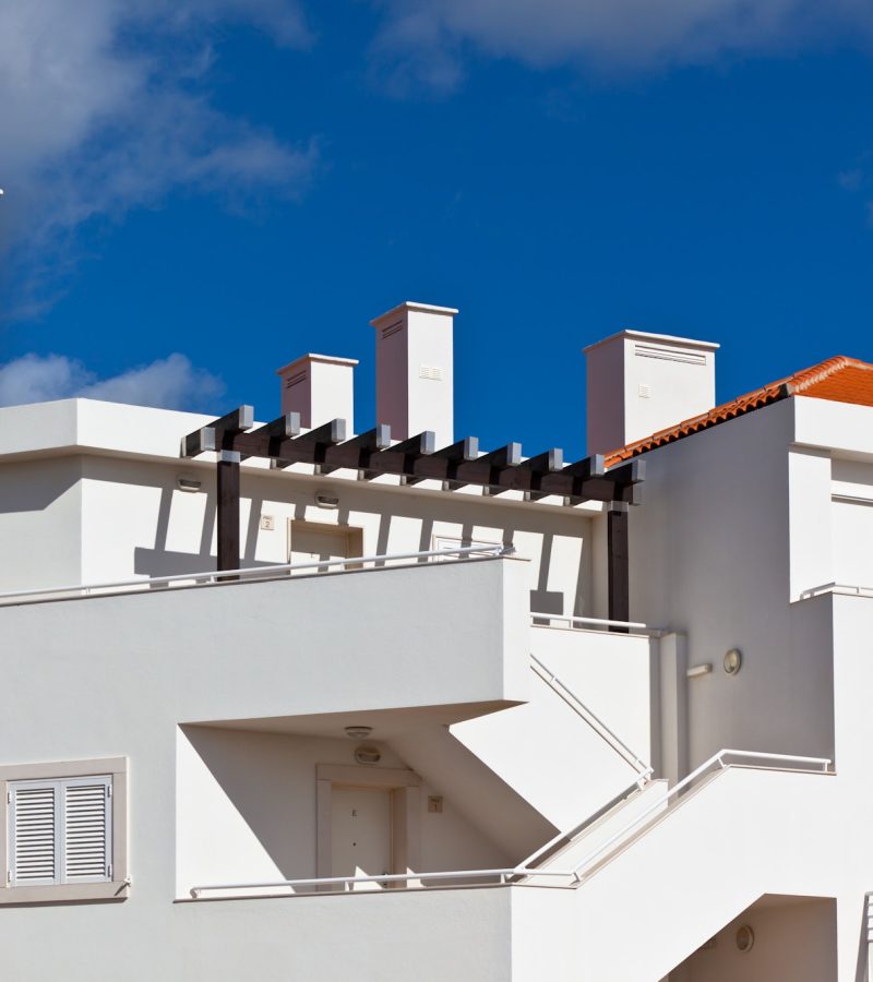 White Resort Apartment House in Portugal